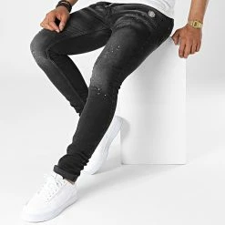 De gros 🔔 Jean Skinny Ilkay Noir de Zelys Paris 🥰 -Zelys Paris Soldes Boutique zelys paris 320308 LKAY BLACK 20220523T160105 03