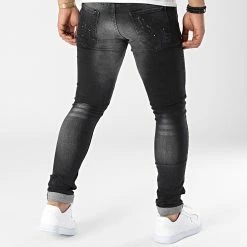 Bon marché ⭐ Jean Skinny Ijoao Gris Anthracite de Zelys Paris 👏 -Zelys Paris Soldes Boutique zelys paris 320309 JOAO BLACK 20220523T160316 04