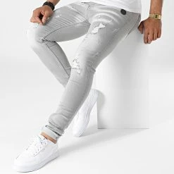 Les meilleures critiques de 👍 Jean Skinny Ran Gris de Zelys Paris 🤩 -Zelys Paris Soldes Boutique zelys paris 320312 RAN GREY 20220524T120906 03