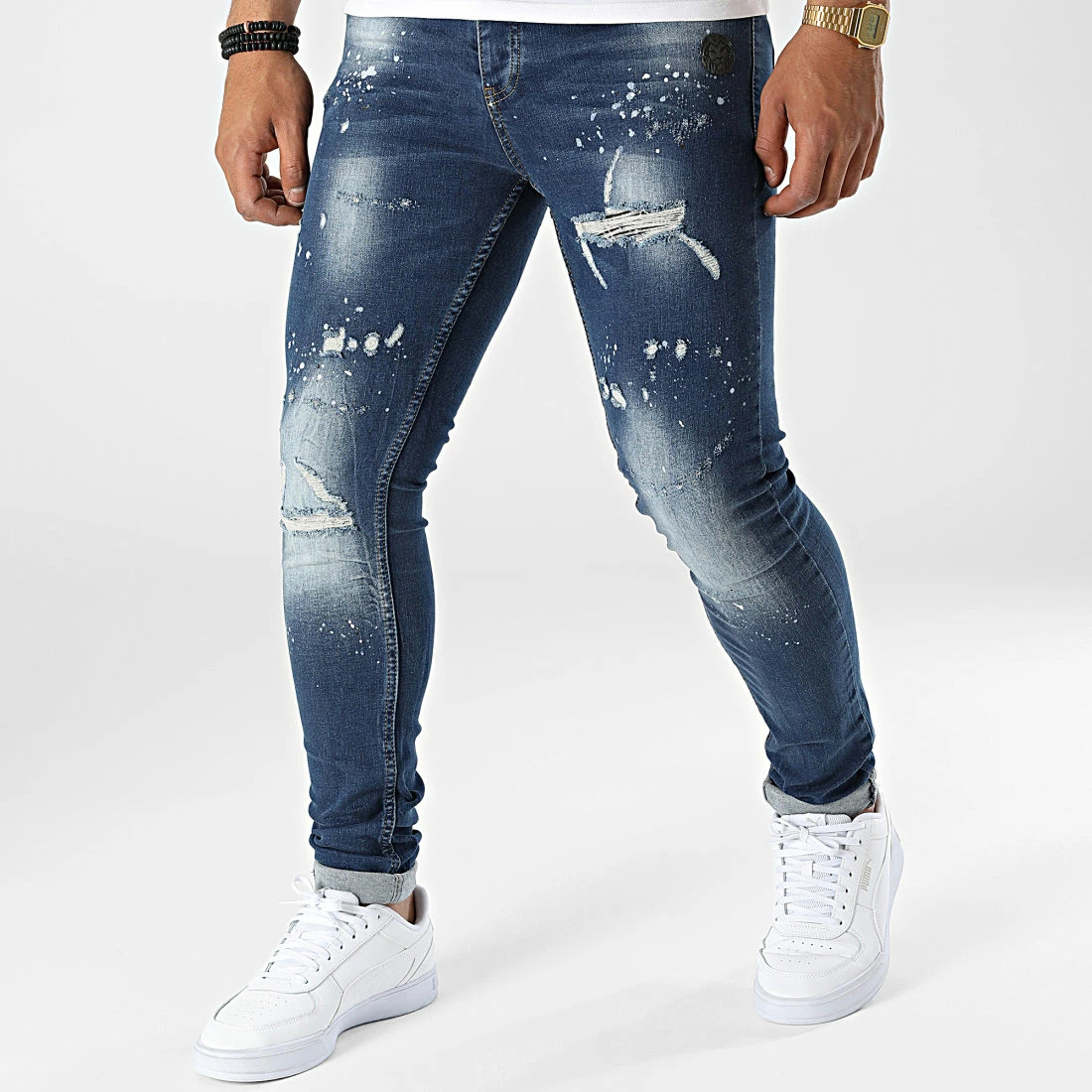 Bon marché 🛒 Jean Skinny Irobben Bleu Denim de Zelys Paris ✔️ 3 Bon marché 🛒 Jean Skinny Irobben Bleu Denim de Zelys Paris ✔️