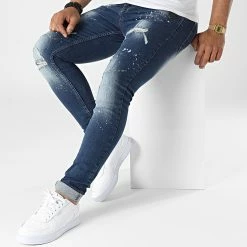 Bon marché 🛒 Jean Skinny Irobben Bleu Denim de Zelys Paris ✔️ 8 Bon marché 🛒 Jean Skinny Irobben Bleu Denim de Zelys Paris ✔️ -Zelys Paris Soldes Boutique zelys paris 320313 ROBBEN BLUE 20220524T121017 03