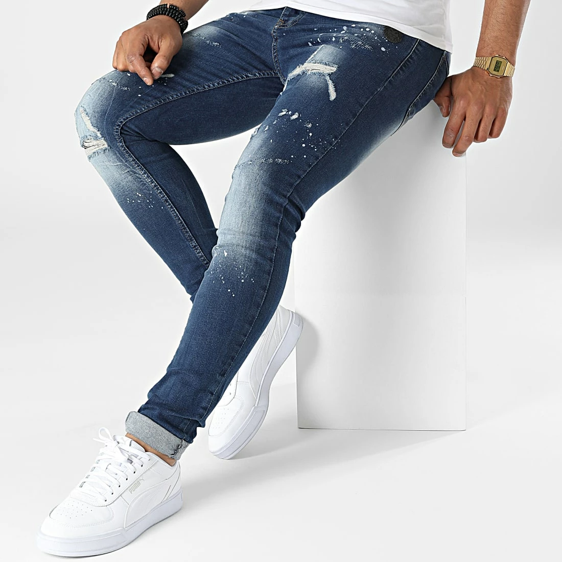 Bon marché 🛒 Jean Skinny Irobben Bleu Denim de Zelys Paris ✔️ 5 Bon marché 🛒 Jean Skinny Irobben Bleu Denim de Zelys Paris ✔️ – Image 3