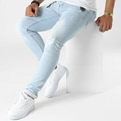 Meilleure affaire 🤩 Jean Skinny Ilazio Bleu Denim de Zelys Paris ⭐ 8 Meilleure affaire 🤩 Jean Skinny Ilazio Bleu Denim de Zelys Paris ⭐ -Zelys Paris Soldes Boutique zelys paris 320317 LAZIO LT BLUE 20220524T121114 03