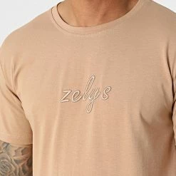 Top 10 🔔 Tee 👕 Shirt Oksi Beige Foncé de Zelys Paris ⌛ -Zelys Paris Soldes Boutique zelys paris 324104 OKSI BEIGE 20220617T151322 02