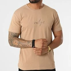Top 10 🔔 Tee 👕 Shirt Oksi Beige Foncé de Zelys Paris ⌛ -Zelys Paris Soldes Boutique zelys paris 324104 OKSI BEIGE 20220617T151323 03