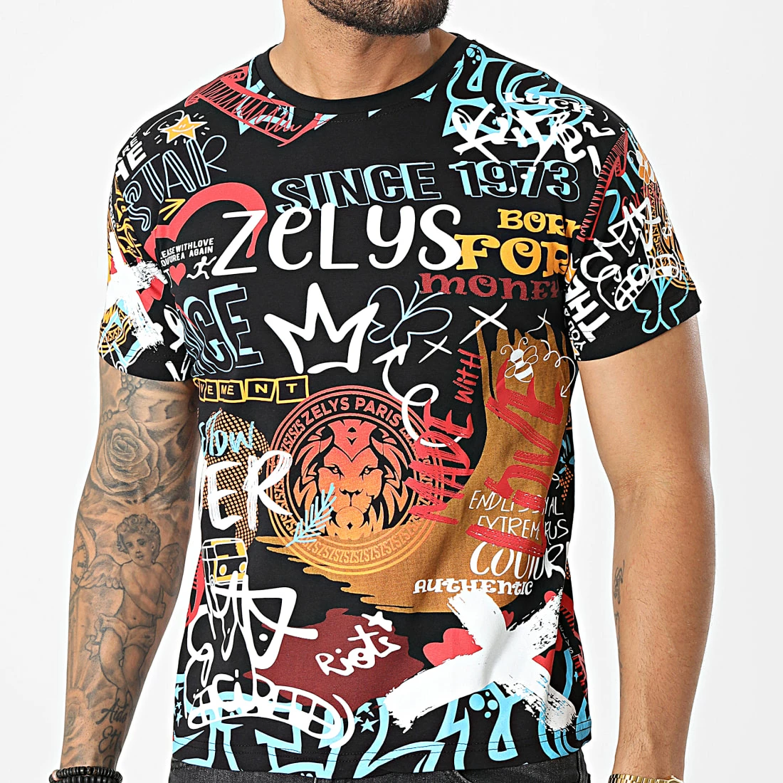 De gros 🥰 Tee 👚 Shirt Friend Noir de Zelys Paris 😍 3 De gros 🥰 Tee 👚 Shirt Friend Noir de Zelys Paris 😍