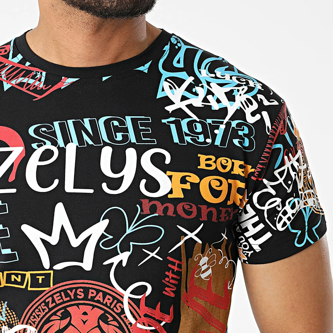 De gros 🥰 Tee 👚 Shirt Friend Noir de Zelys Paris 😍 4 De gros 🥰 Tee 👚 Shirt Friend Noir de Zelys Paris 😍 – Image 2