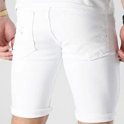 Meilleur prix 🎁 Short Jean Slim Reco Blanc de Zelys Paris 🎉 -Zelys Paris Soldes Boutique zelys paris 324143 RECO WHITE 20220621T140957 04