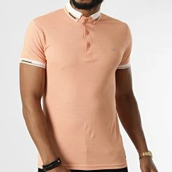 Remise 🤩 Polo Manches Courtes Orosa Corail de Zelys Paris ✔️ -Zelys Paris Soldes Boutique zelys paris 324429 OROSA ORANGE SLUB 20220620T160635 03