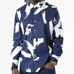 Meilleure affaire ⌛ Chemise Manches Longues Ntonie Bleu Marine de Zelys Paris ✨
