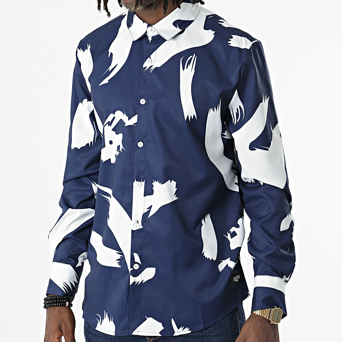 Meilleure affaire ⌛ Chemise Manches Longues Ntonie Bleu Marine de Zelys Paris ✨ 5 Meilleure affaire ⌛ Chemise Manches Longues Ntonie Bleu Marine de Zelys Paris ✨ – Image 3