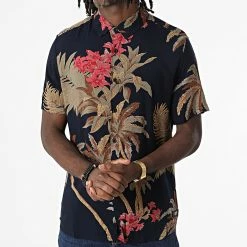 Acheter 🔥 Chemise Manches Courtes Floral Lex Bleu Marine de Zelys Paris 🛒