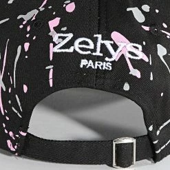Top 10 👍 Casquette Coco Noir Rose Gris de Zelys Paris 🛒 -Zelys Paris Soldes Boutique zelys paris 332417 COCO NOIR ROSE GRIS 20220830T120754 03
