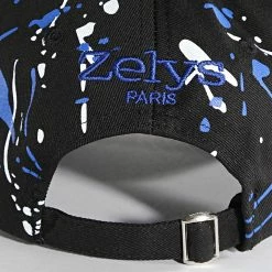 Remise 👏 Casquette Coco Noir Bleu de Zelys Paris ⌛ -Zelys Paris Soldes Boutique zelys paris 332420 COCO NOIR BLEU 20220830T120835 03