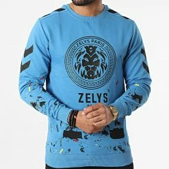 Acheter ❤️ Sweat Crewneck Tek Bleu de Zelys Paris 🎁 -Zelys Paris Soldes Boutique zelys paris 332473 TEK ROYAL 20220816T123752 03