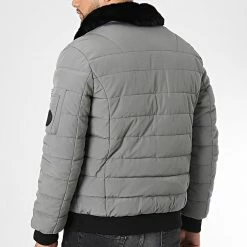 Les meilleures critiques de 👍 Veste Bomber Col Fourrure Solo Gris de Zelys Paris 🎉 -Zelys Paris Soldes Boutique zelys paris 332489 SOLO GREY FOUR BLACK 20220818T154524 04