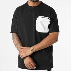 Grosses soldes ❤️ Ensemble Tee 👚 Shirt Et Pantalon Cargo Podo Blanc Noir de Zelys Paris 🧨 -Zelys Paris Soldes Boutique zelys paris 332506 PODO BLACK POCHE WHITE 20220812T144846 03