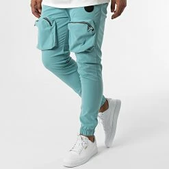 Acheter 💯 Ensemble Tee 👕 Shirt Et Pantalon Cargo Podo Blanc Bleu de Zelys Paris 😉 -Zelys Paris Soldes Boutique zelys paris 332509 PODO WHITE POCHE VERT 20220812T144906 04