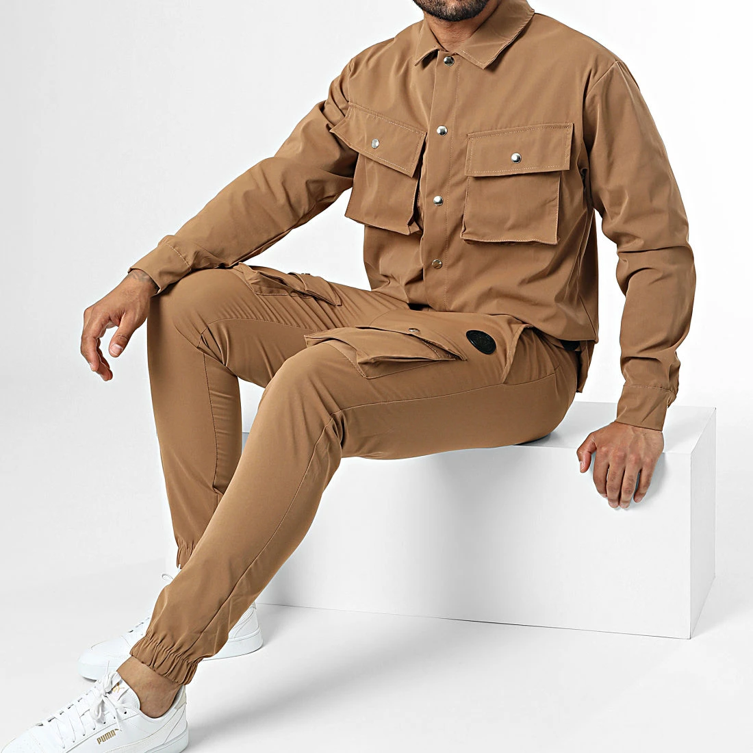 Grosses soldes 🧨 Ensemble Veste Et Pantalon Cargo Lva Marron de Zelys Paris 👏 3 Grosses soldes 🧨 Ensemble Veste Et Pantalon Cargo Lva Marron de Zelys Paris 👏