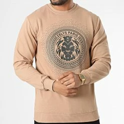 Top 10 🎁 Sweat Crewneck Strass Resta Camel de Zelys Paris 🥰 -Zelys Paris Soldes Boutique zelys paris 335254 RESTA BEIGE BLACK 20220831T161145 03