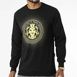 De gros 🎁 Sweat Crewneck Strass Resta Noir Doré de Zelys Paris 😍 -Zelys Paris Soldes Boutique zelys paris 335256 RESTA BLACK GOLD 20220930T155728 03