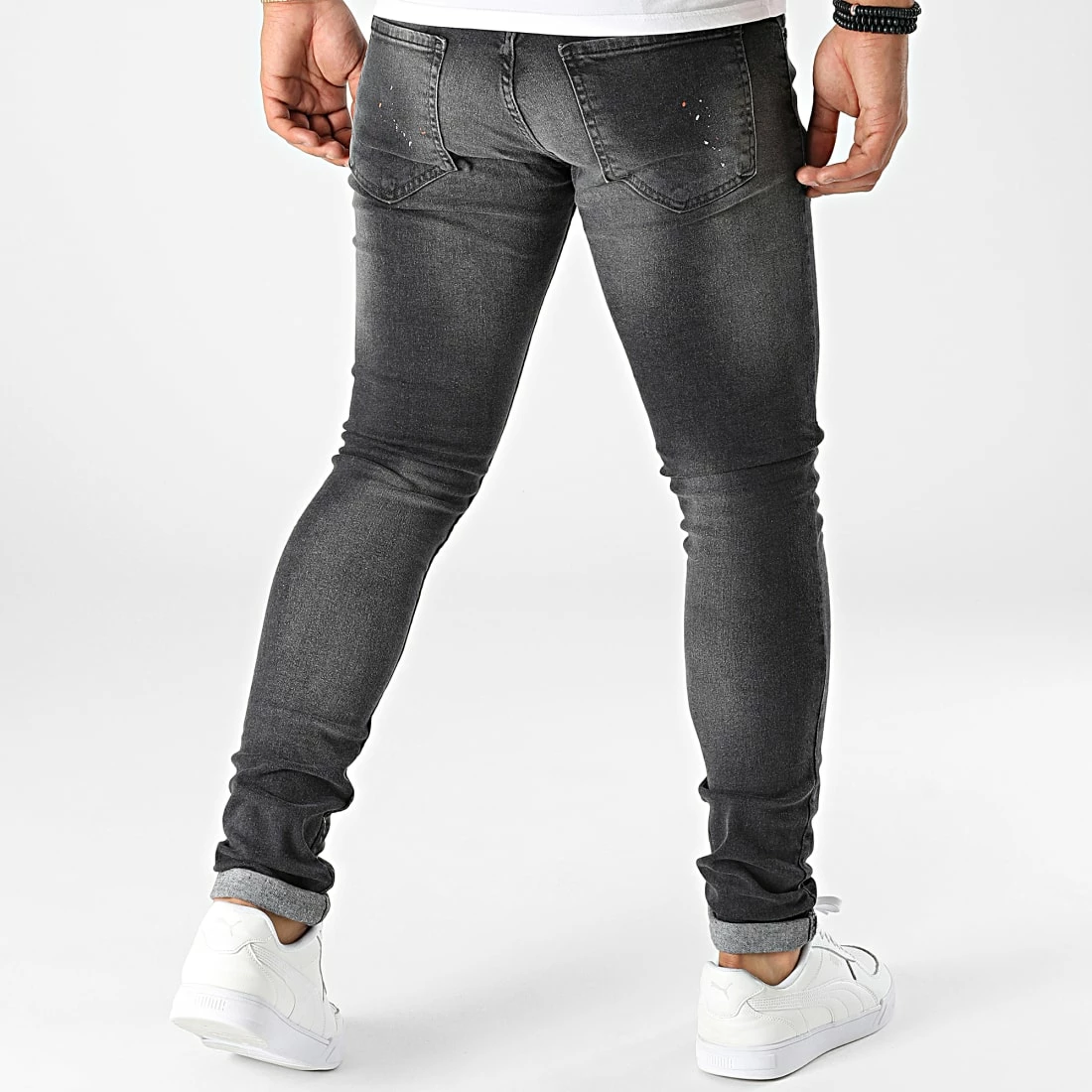 Bon marché 🧨 Jean Skinny Simons Gris Anthracite de Zelys Paris ✨ 6 Bon marché 🧨 Jean Skinny Simons Gris Anthracite de Zelys Paris ✨ – Image 4