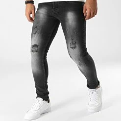 Remise 🛒 Jean Skinny Reda Gris Anthracite de Zelys Paris ❤️