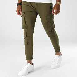 Meilleure vente 😀 Pantalon Cargo Rando Vert Kaki de Zelys Paris 😀