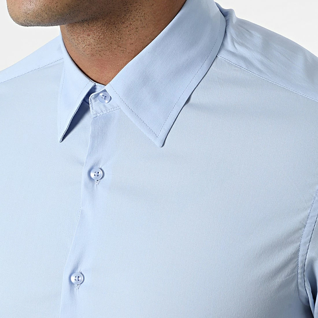 Vente flash ❤️ Chemise Manches Longues Adriano Bleu Clair de Zelys Paris 🎉 4 Vente flash ❤️ Chemise Manches Longues Adriano Bleu Clair de Zelys Paris 🎉 – Image 2