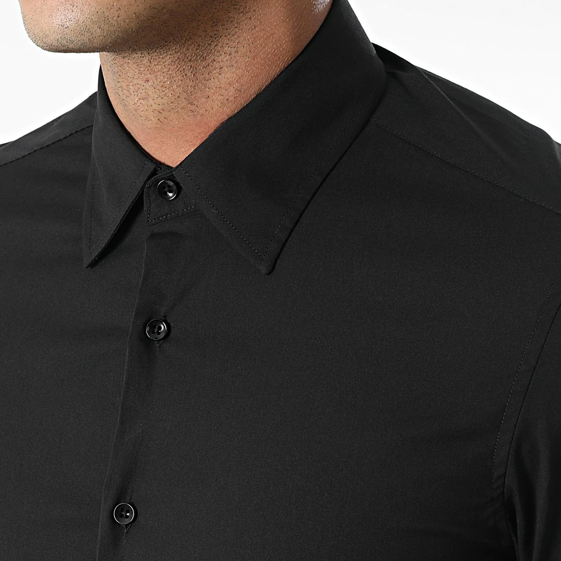 Grosses soldes ⌛ Chemise Manches Longues Adriano Noir de Zelys Paris 🧨 4 Grosses soldes ⌛ Chemise Manches Longues Adriano Noir de Zelys Paris 🧨 – Image 2