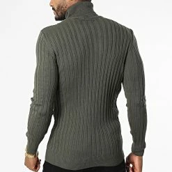 Bon marché 🔥 Pull Col Roulé Martin Vert Kaki de Zelys Paris 🥰 -Zelys Paris Soldes Boutique zelys paris 337254 MARTIN KHAKI 20221003T150157 04