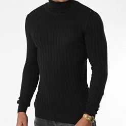 Bon marché 💯 Pull Col Roulé Martin Noir de Zelys Paris 😍