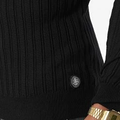 Bon marché 💯 Pull Col Roulé Martin Noir de Zelys Paris 😍 -Zelys Paris Soldes Boutique zelys paris 337256 MARTIN BLACK 20221004T160303 02