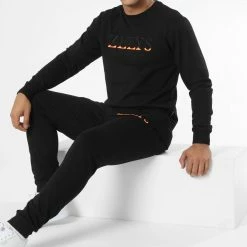 Budget 🎁 Ensemble De Survetement Beaver Noir de Zelys Paris 🤩