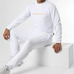 Nouveau 💯 Ensemble De Survetement Beaver Blanc de Zelys Paris ⌛