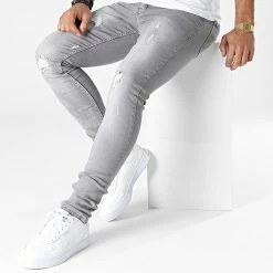 De gros 🔔 Jean Skinny Reda Gris de Zelys Paris 🎁 -Zelys Paris Soldes Boutique zelys paris 337289 BIS REDA SANS PATCH GREY 20221004T151953 03