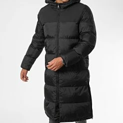 Nouveau 🔔 Doudoune Capuche Longue Anis Noir de Zelys Paris 🔔