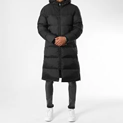 Nouveau 🔔 Doudoune Capuche Longue Anis Noir de Zelys Paris 🔔 -Zelys Paris Soldes Boutique zelys paris 340332 ANIS 9 20221004T160607 03