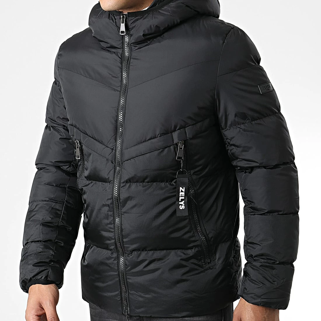 Promo 🛒 Doudoune Capuche Oga Noir de Zelys Paris ⭐ 5 Promo 🛒 Doudoune Capuche Oga Noir de Zelys Paris ⭐ – Image 3