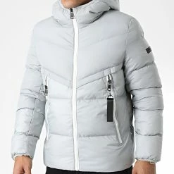 Meilleure vente 🔥 Doudoune Capuche Oga Gris de Zelys Paris 👍 -Zelys Paris Soldes Boutique zelys paris 340400 OGA 7 20221004T153131 03