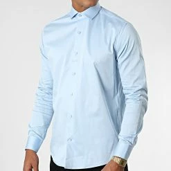 Promo 🧨 Chemise Manches Longues Y3642 Bleu Clair de Zelys Paris 🛒 -Zelys Paris Soldes Boutique zelys paris 340417 ZELYS Y3642 BLUE 20221004T161557 03