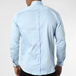 Promo 🧨 Chemise Manches Longues Y3642 Bleu Clair de Zelys Paris 🛒 -Zelys Paris Soldes Boutique zelys paris 340417 ZELYS Y3642 BLUE 20221004T161558 04