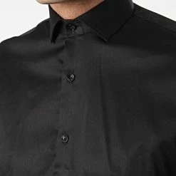 Nouveau 💯 Chemise Manches Longues Y3642 Noir de Zelys Paris 🔥 -Zelys Paris Soldes Boutique zelys paris 340419 ZELYS Y3642 BLACK 20221004T155400 02