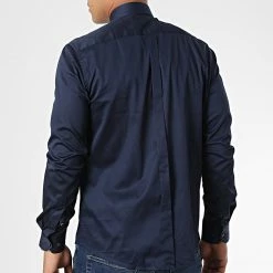 Remise 👏 Chemise Manches Longues Y3642 Bleu Marine de Zelys Paris 🤩 -Zelys Paris Soldes Boutique zelys paris 340421 ZELYS Y3642 DKBLUE 20221006T151257 04