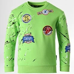 Tout neuf 😉 Sweat Crewneck Enfant Korgio Vert Clair de Zelys Paris ⭐