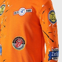 Vente flash 🌟 Sweat Crewneck Enfant Korgio Orange de Zelys Paris 🔥 -Zelys Paris Soldes Boutique zelys paris 341986 KORGIO ORANJ 20221110T161308 02