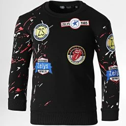 Le moins cher 🧨 Sweat Crewneck Enfant Korgio Noir de Zelys Paris 🥰