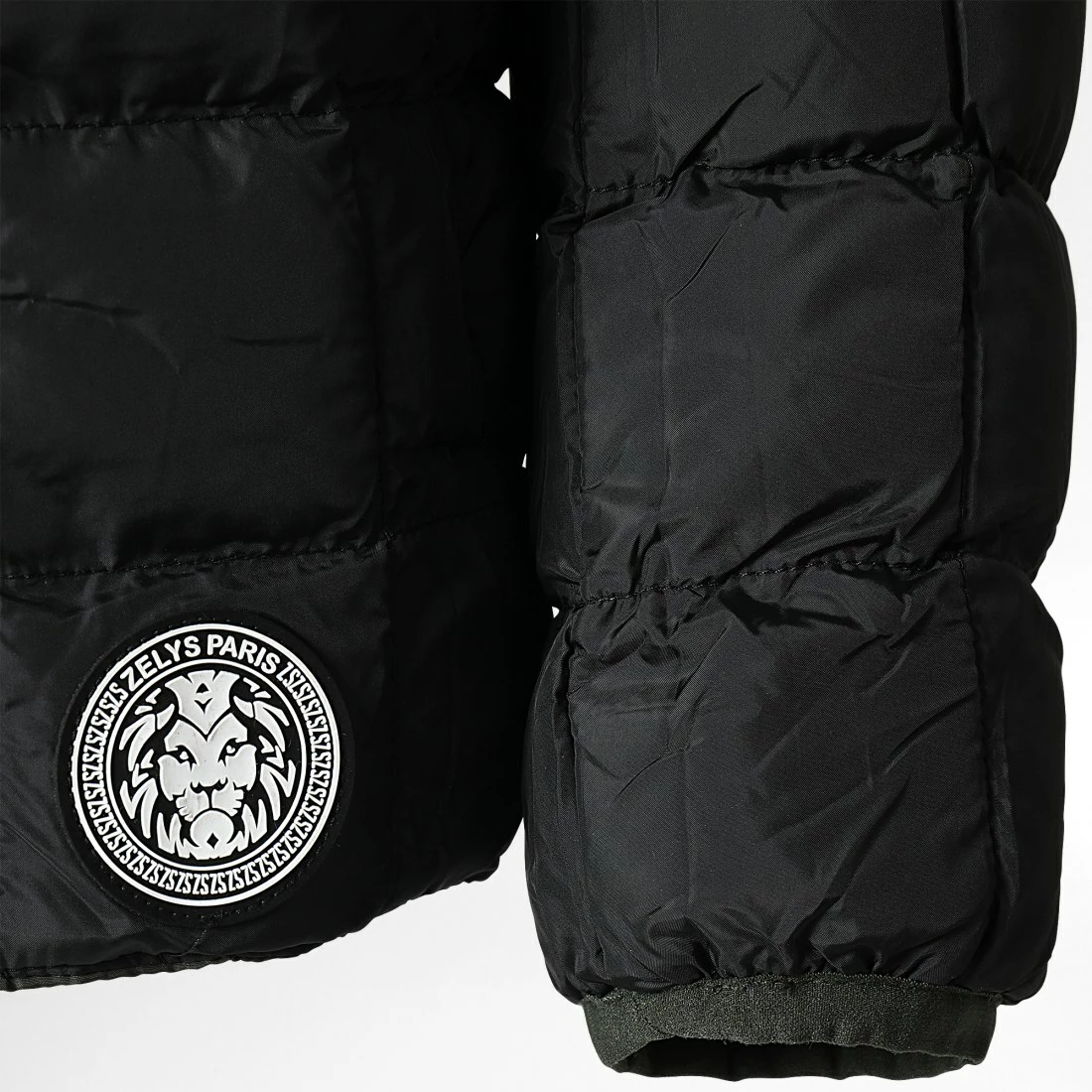 Tout neuf ⌛ Doudoune Capuche Enfant Réversible Kthur Vert Kaki Noir de Zelys Paris 😉 4 Tout neuf ⌛ Doudoune Capuche Enfant Réversible Kthur Vert Kaki Noir de Zelys Paris 😉 – Image 2