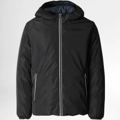 Nouveau 🧨 Veste Zippée Capuche Réversible Enfant Kthur Noir Bleu Marine de Zelys Paris 🧨 -Zelys Paris Soldes Boutique zelys paris 342029 KTHUR BLACK NAVY 20221110T160911 05