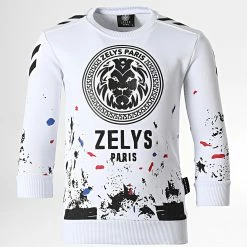 Le moins cher ✨ Sweat Crewneck Enfant Katek Blanc de Zelys Paris 💯